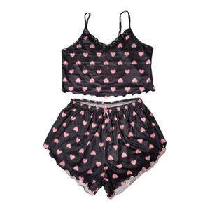 Shein Heart print cami pj set